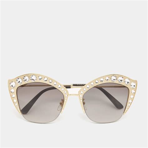 gucci cat eye crystal sunglasses|designer cat eye sunglasses polarized.